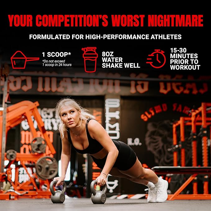 PROSUPPS Mr. Hyde Nightmare Pre Workout Powder with Caffeine & Beta Alanine - Preworkout for Intense Energy, Mental Focus & Performance - Gym & Fitness Supplements (Dragon Fruit, 30 Servings)