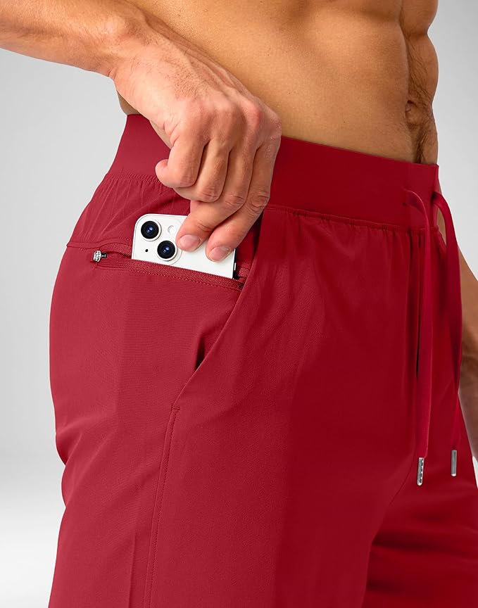 Men's Running Shorts with Zipper Pockets 9 Inch/ 7 Inch / 5 Inch Lightweight Quick Dry Gym Workout Athletic Shorts for Men