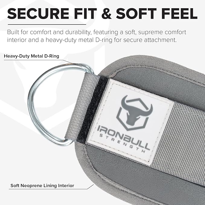 Women's Ankle Strap for Cable Machines & Resistance Bands: Gym & Home Workout Cuff Attachment for Leg Extensions, Kickbacks, Hip Abductors - Booty Exercises