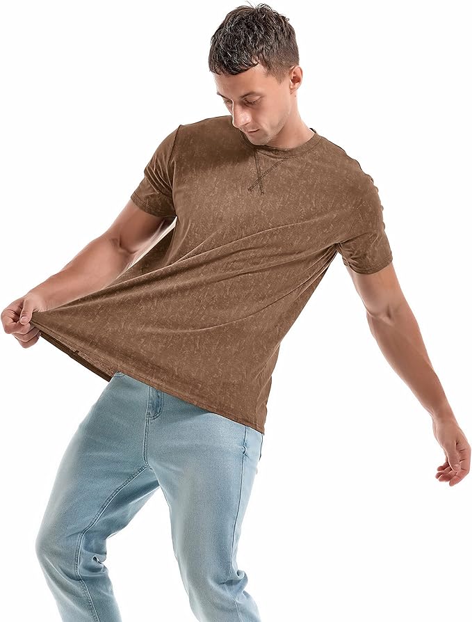 KLIEGOU Men's T-Shirts - Premium Cotton Crew Neck Tees S - 4XL