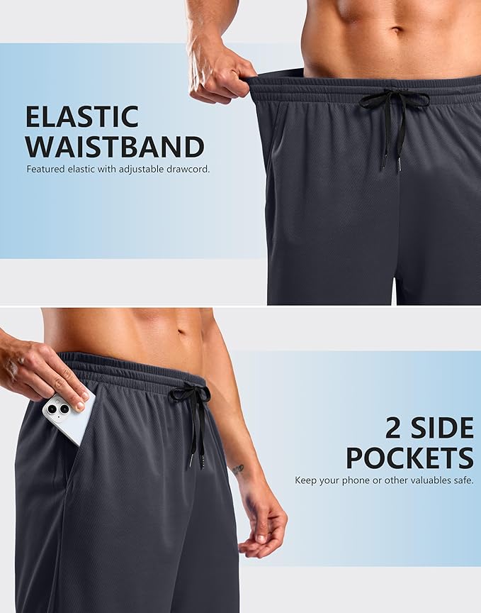 G Gradual Men's Athletic Workout Shorts with Pockets 5"/7"/9" Lightweight Quick Dry Gym Basketball Running Shorts for Men