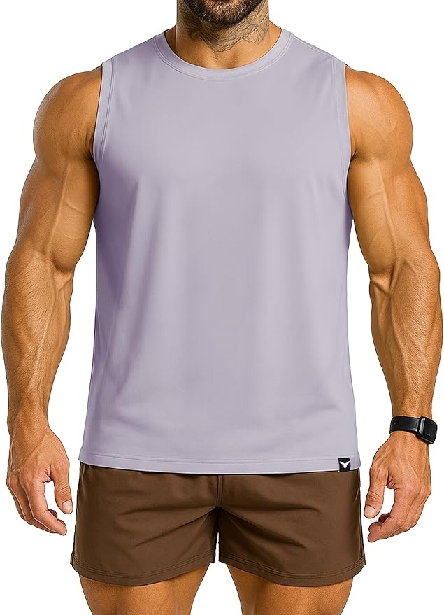 Men's Athletic Tank Tops Sleeveless Muscle Shirts Workout Running Bodybuilding Gym Tanks