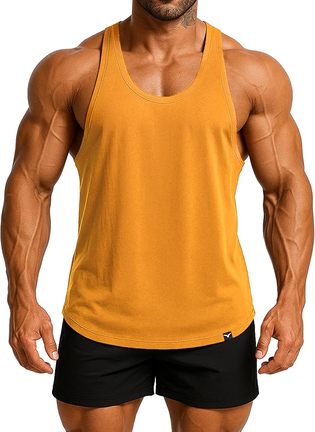 Men's Bodybuilding Stringer Tank Top Sleeveless Gym Shirts