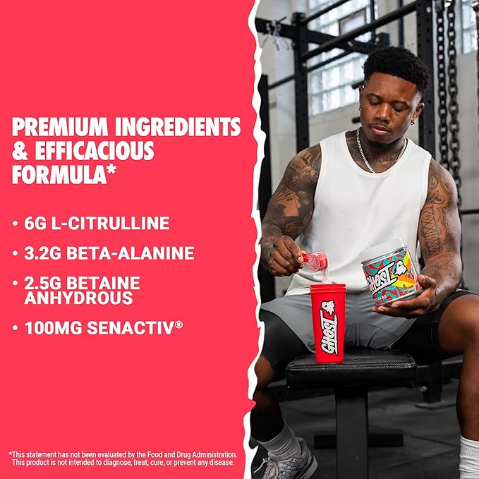 GHOST Legend Pre-Workout Powder, Orange Cream - 30 Servings – Pre-Workout for Men & Women with Choline, L-Citrulline, & Beta Alanine for Energy & Focus