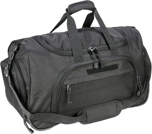 HYKING Gym Bag for Women & Men Tactical Duffle Military Weekender Work Out Lightweight Waterproof Sports Tote Shoe Pocket Black
