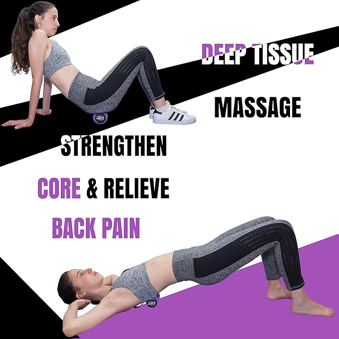 Myofascial Trigger Point Release & Deep Tissue Therapy Kit 6 Pack – Foam, Spiky & Peanut Balls in 3 Sizes