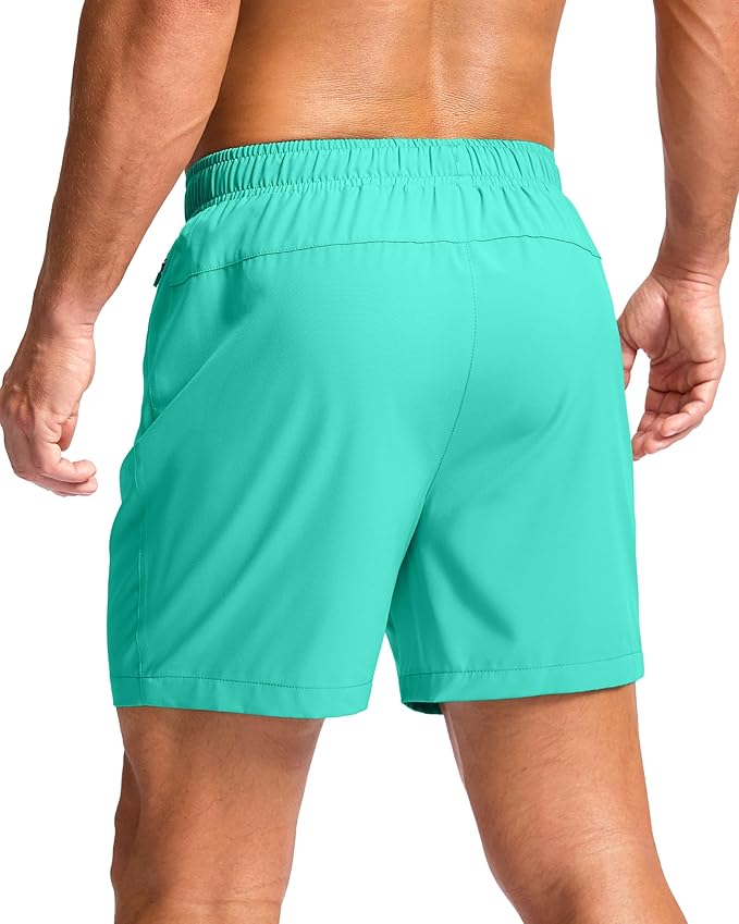 G Gradual Men's Athletic Running Shorts with Zipper Pockets Quick Dry 7"/ 5"/ 9" Workout Gym Shorts for Basketball Hiking