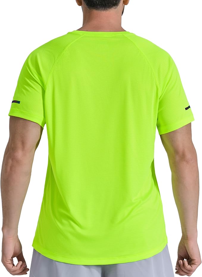 Men's Short Sleeve Workout Shirts Quick Dry Lightweight T-Shirts Gym Running Athletic Tshirt for Summer