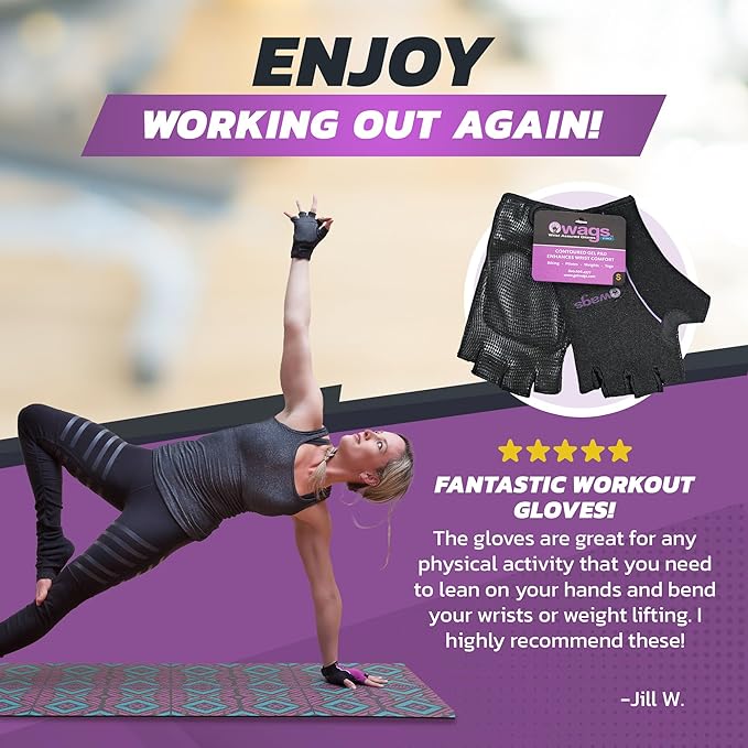 Fitness Gloves for Women & Men with Wrist Support, Workout & Strength Training Gloves, Gym Accessories for Ladies/Men, & Weight Lifting Gloves