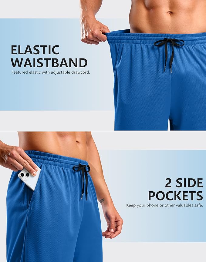 G Gradual Men's Athletic Workout Shorts with Pockets 5"/7"/9" Lightweight Quick Dry Gym Basketball Running Shorts for Men