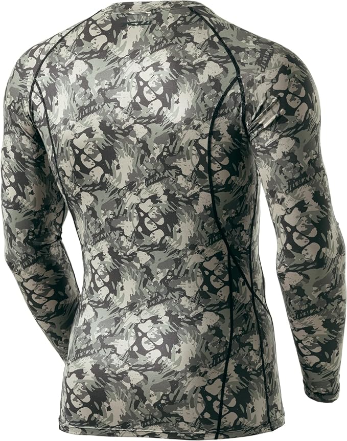 TSLA Men's Thermal Long Sleeve Compression Shirts, Athletic Base Layer Top, Winter Gear Running T-Shirt