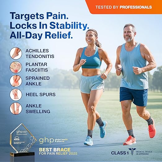 Modvel Foot & Ankle Brace Socks with Adjustable Support Strap – Compression Sleeve for Sprained Ankle, Plantar Fasciitis Relief Tendonitis & Arthritis, Stabilizing Foot & Ankle Support for Women & Men