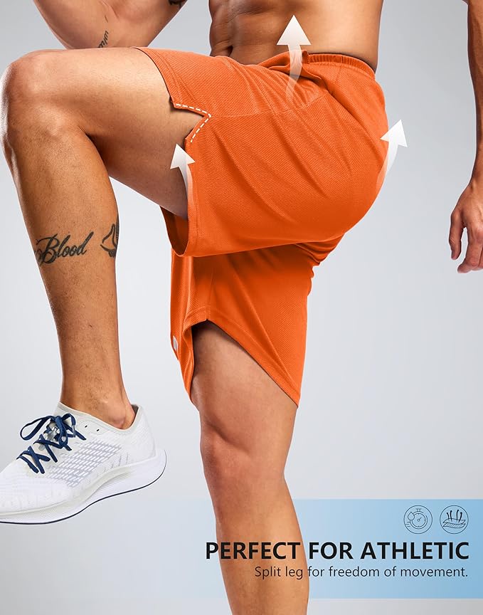 G Gradual Men's Athletic Workout Shorts with Pockets 5"/7"/9" Lightweight Quick Dry Gym Basketball Running Shorts for Men