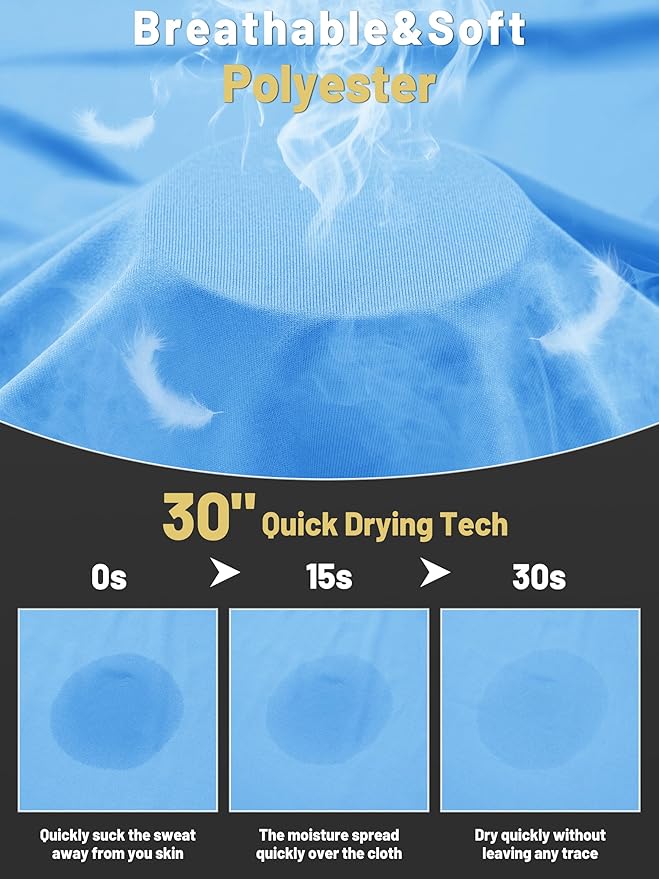 KEFITEVD Men's Workout Tank Tops Sleeveless Quick Dry UPF 80+ Summer Sun Shirts for Running Swim Gym Beach