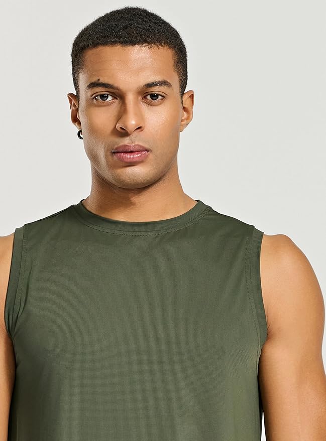 Men's Athletic Tank Tops Sleeveless Muscle Shirts Workout Running Bodybuilding Gym Tanks