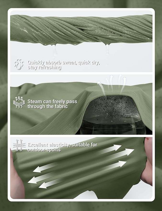 TACVASEN Men's Lightweight Athletic T-Shirts Quick Dry Workout Gym Tops Short Sleeve Running Tee Shirt Performance Activewear