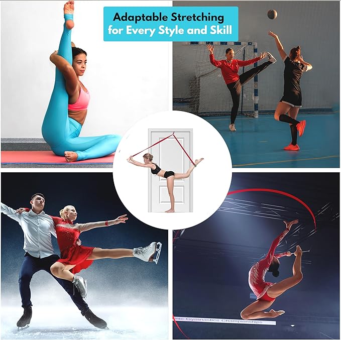 Stretching Straps for Flexibility, Balance, and Leg Stretching – Multiple Styles for Yoga, Ballet, Dance, Gymnastics & Physical Therapy