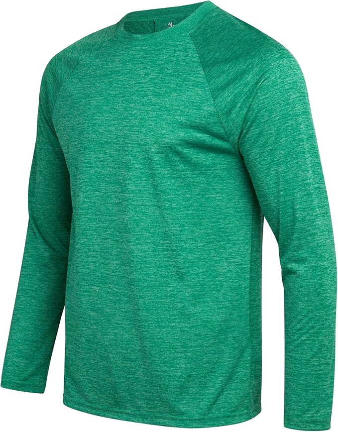 iXtreme Mens Athletic Shirts - 4 Pack Moisture Wicking Long Sleeve Dri Fit Shirts for Men - Workout Tops & Activewear (S-3X)