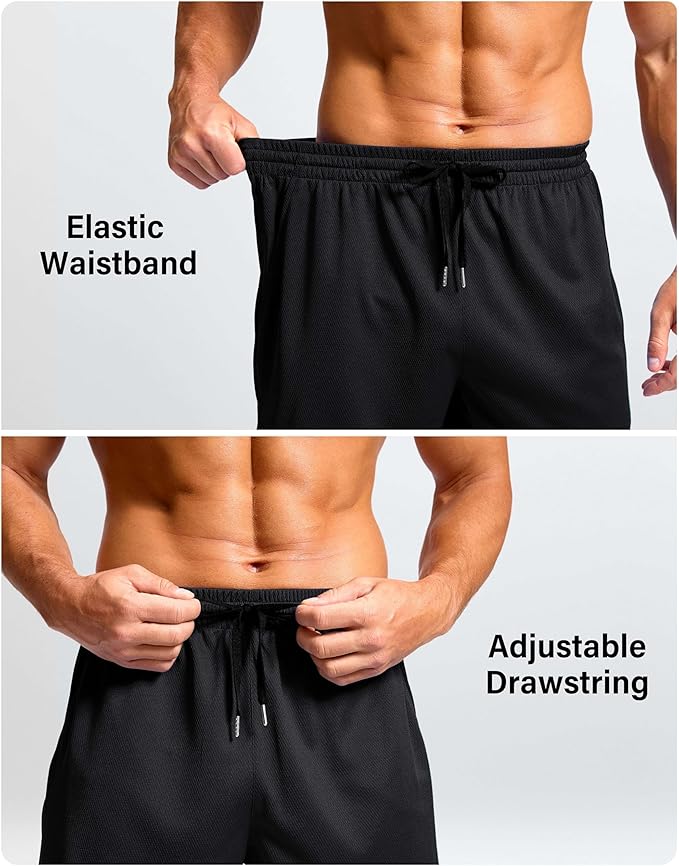 G Gradual Men's Athletic Workout Shorts with Pockets 5"/7"/9" Lightweight Quick Dry Gym Basketball Running Shorts for Men