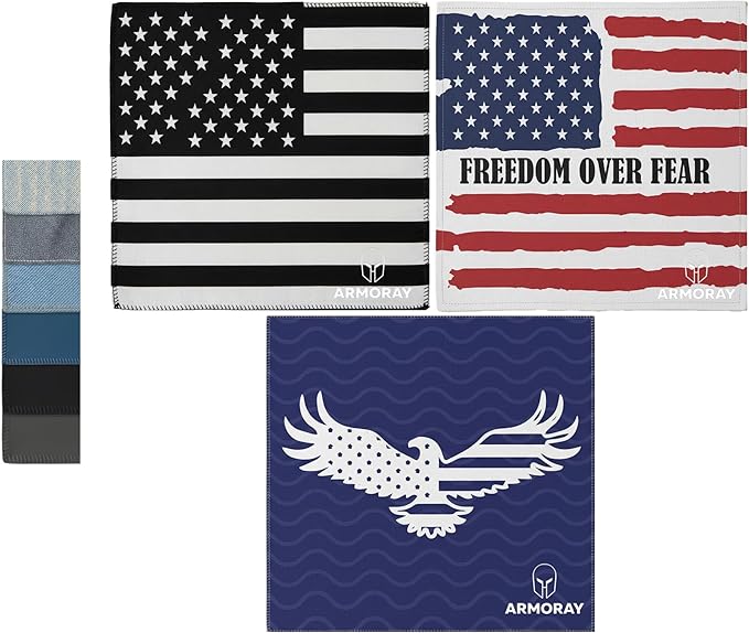 ARMORAY Sweat Absorbing Towel Handkerchief – Quick-Dry Microfiber Gym Towels for Face, Hands & Body – Workout Towel for Men, Sport Rag, Perfect for Tennis, Pickleball & Sauna Use by Women