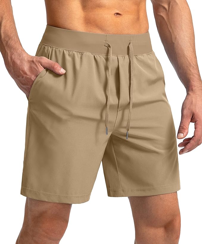 Men's Running Shorts with Zipper Pockets 9 Inch/ 7 Inch / 5 Inch Lightweight Quick Dry Gym Workout Athletic Shorts for Men