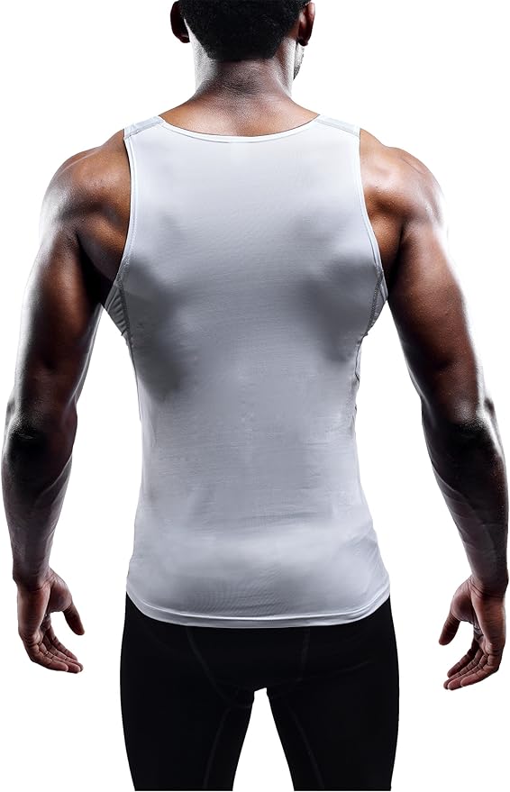 NELEUS Men's 3 Pack Dry Fit Compression Tank Top