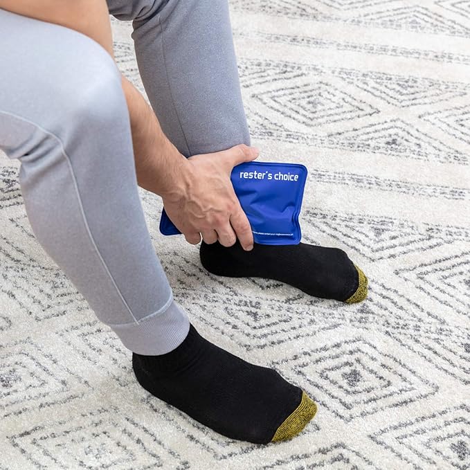 Rester's Choice Gel Cold & Hot Packs (2-Piece Set) Medium 5x10 in. Reusable Warm or Ice Packs for Injuries, Hip, Shoulder, Knee, Back Pain – Hot & Cold Compress for Swelling, Bruises, Surgery