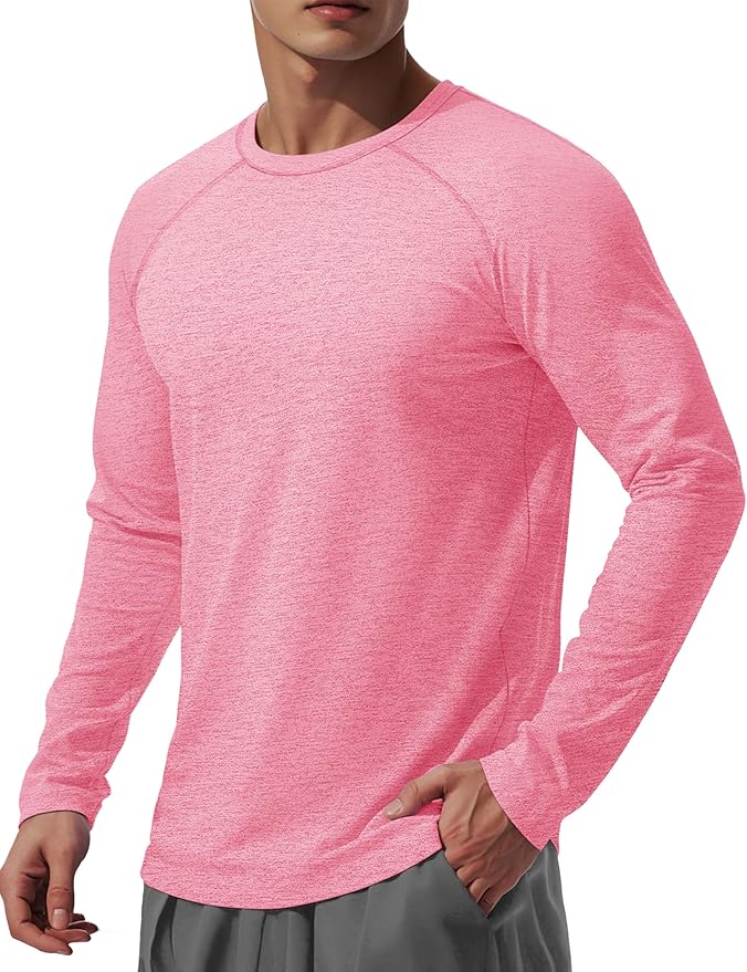 MAGCOMSEN Men's Long Sleeve Shirts UPF 50+ UV Sun Protection Athletic Shirts for Hiking Running Workout Rash Guard