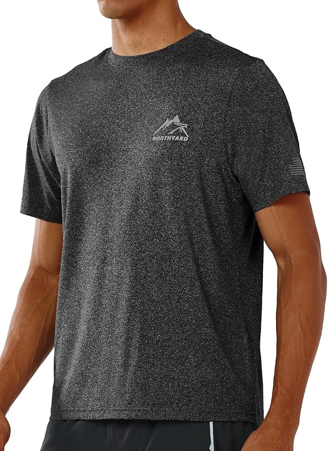 NORTHYARD Men's UPF 50+ Sun Protection Shirts Swim SPF UV Quick Dry Short Sleeve T-Shirts for Athletic Fishing Rash Guard