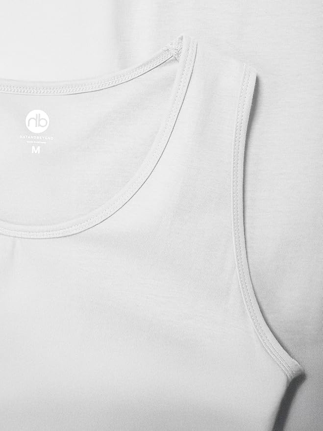 Hat and Beyond Mens Tank Top Soft Performance Boxing Gym Shirts Plain Muscle Tee