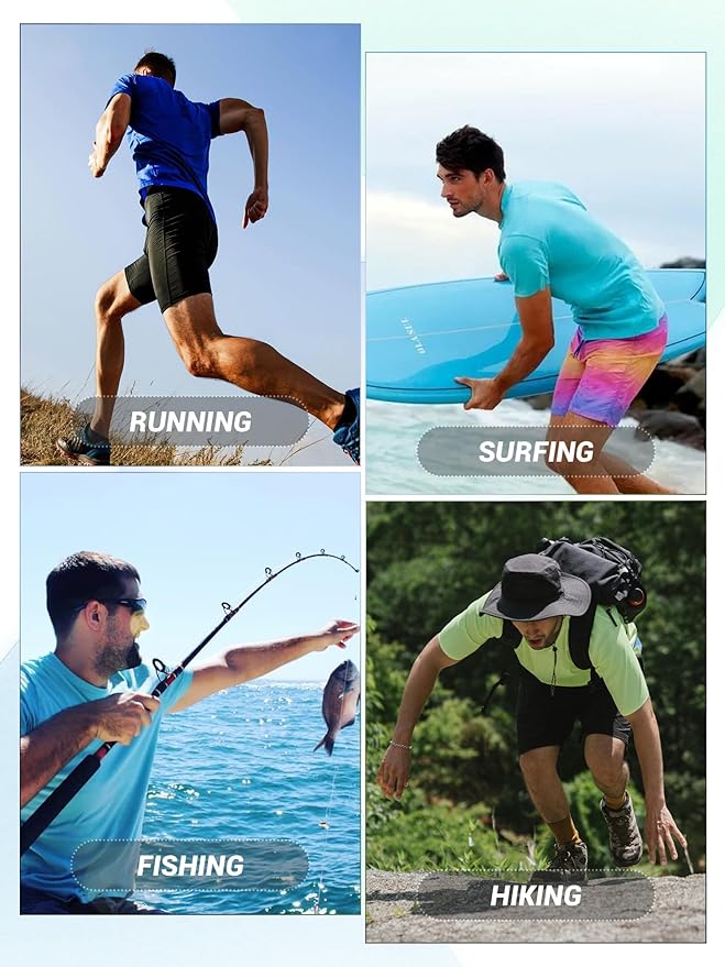 MAGCOMSEN Men's Long Sleeve Shirts UPF 50+ UV Sun Protection Athletic Shirts for Hiking Running Workout Rash Guard