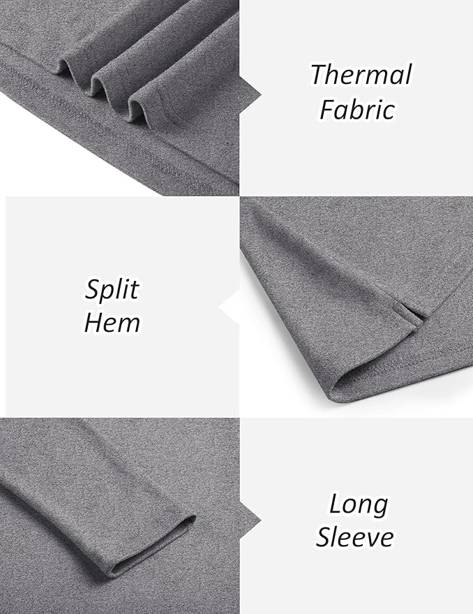 COOFANDY Mens Mock Turtleneck Long Sleeve Shirts Basic Thermal Turtle Neck Undershirt Lightweight Pullover Sweaters Top