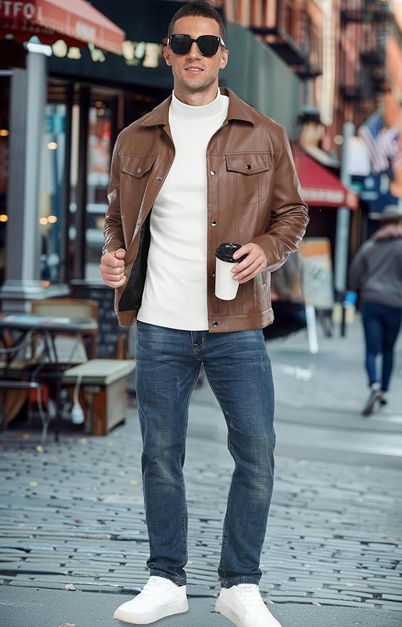 Sailwind Men's Mock Turtleneck Long Sleeve T Shirts Basic Slim Fit Pullover Sweater Thermal Lightweight Tees