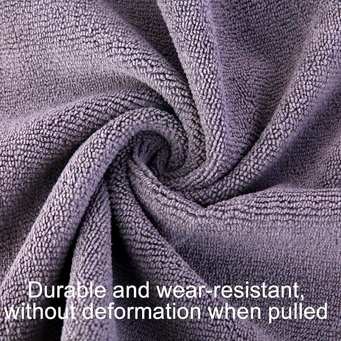 Microfiber Gym Towel Set for Sports Fitness, Workout, Yoga, Sweat Towel for Gym, Soft and Quick-Drying Towels, Gym Towels for Women Men(3 Pack, Grey)