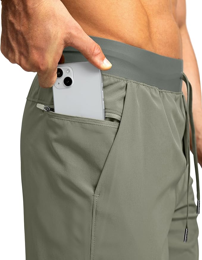 Men's Running Shorts with Zipper Pockets 9 Inch/ 7 Inch / 5 Inch Lightweight Quick Dry Gym Workout Athletic Shorts for Men