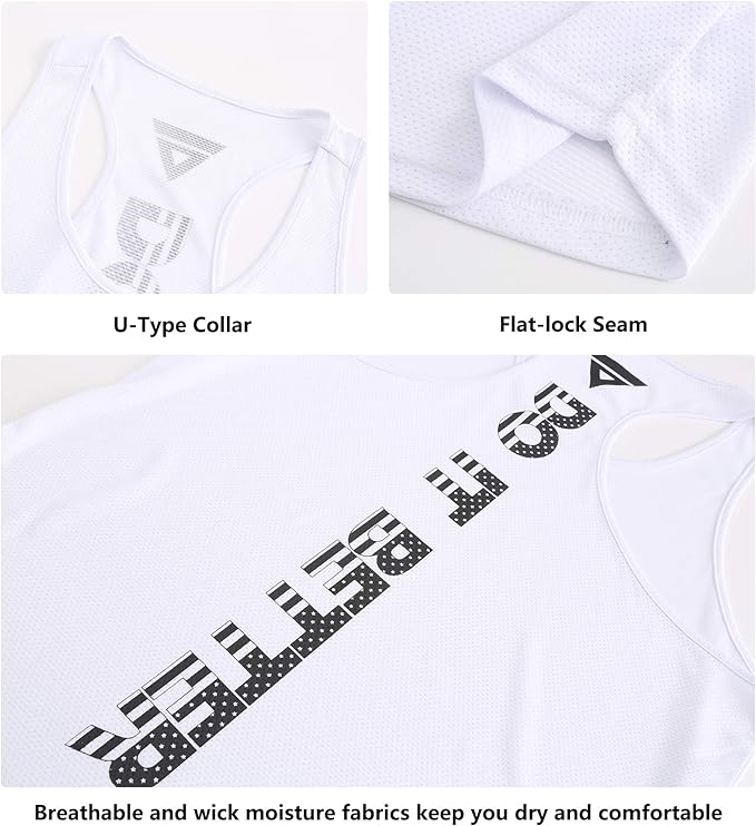 Boyzn Men's 1, 3 or 5 Pack Y-Back Workout Tank Tops, Athletic Muscle Gym Tank Tops, Fitness Bodybuilding Sleeveless T-Shirts