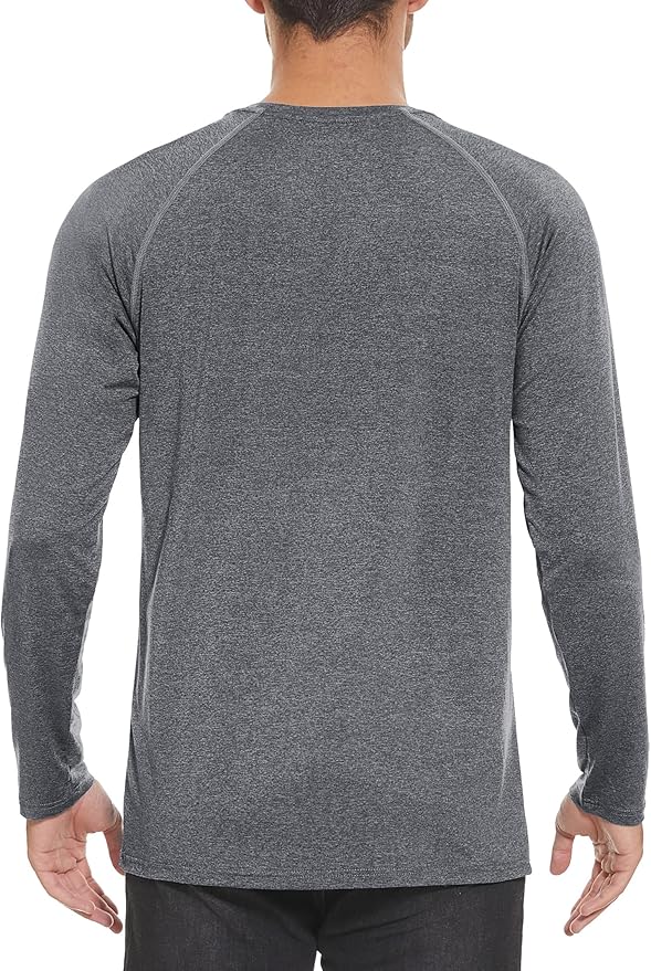 MAGCOMSEN Men's Long Sleeve Shirts UPF 50+ UV Sun Protection Athletic Shirts for Hiking Running Workout Rash Guard