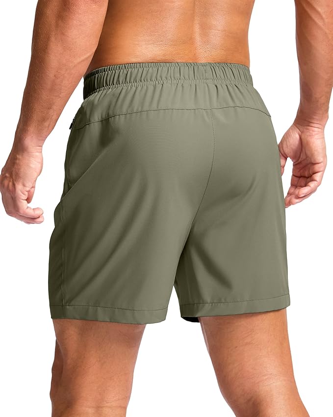 G Gradual Men's Athletic Running Shorts with Zipper Pockets Quick Dry 7"/ 5"/ 9" Workout Gym Shorts for Basketball Hiking
