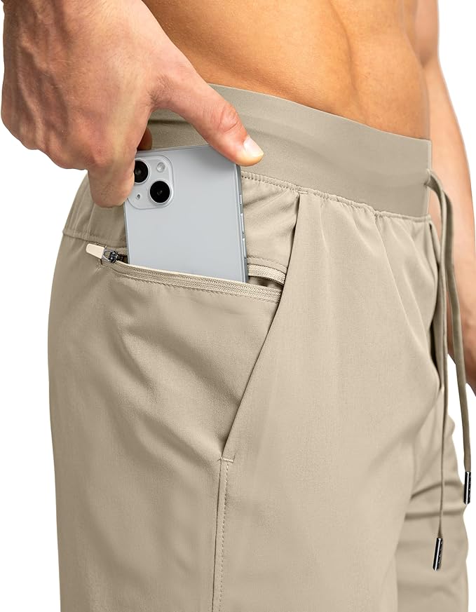 Men's Running Shorts with Zipper Pockets 9 Inch/ 7 Inch / 5 Inch Lightweight Quick Dry Gym Workout Athletic Shorts for Men