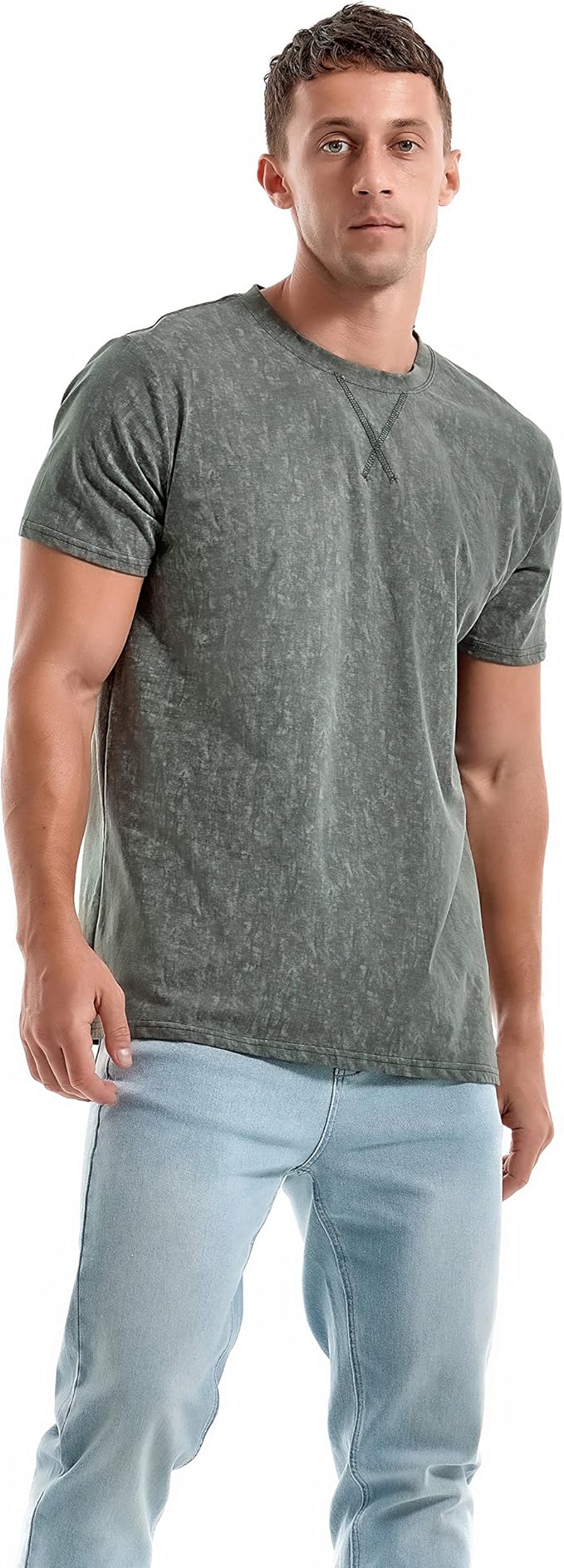 KLIEGOU Men's T-Shirts - Premium Cotton Crew Neck Tees S - 4XL