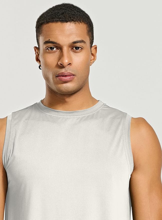 Men's Athletic Tank Tops Sleeveless Muscle Shirts Workout Running Bodybuilding Gym Tanks