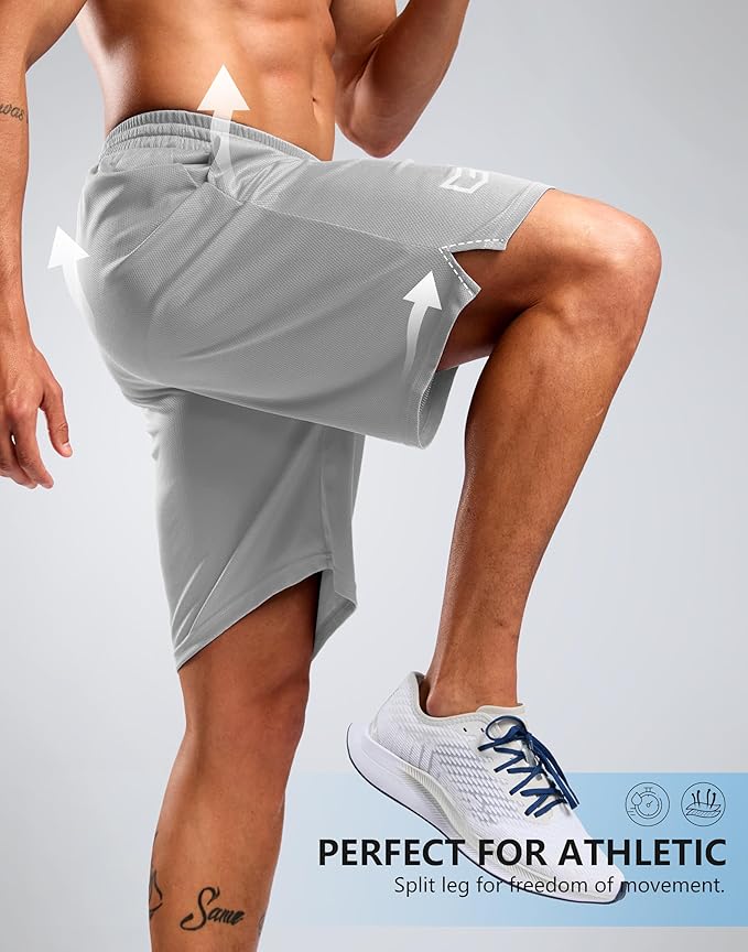 G Gradual Men's Athletic Workout Shorts with Pockets 5"/7"/9" Lightweight Quick Dry Gym Basketball Running Shorts for Men