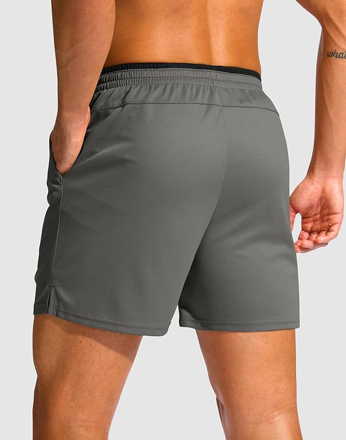 G Gradual Men's Running Athletic Shorts with Zipper Pocket 5"/ 7" Lightweight Quick Dry Gym Workout Shorts for Tennis Active