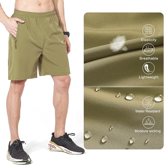 NORTHYARD Men's Athletic Running Shorts Quick Dry Workout Shorts 7"/ 5"/ 9" Lightweight Sports Gym Basketball Tennis Hiking
