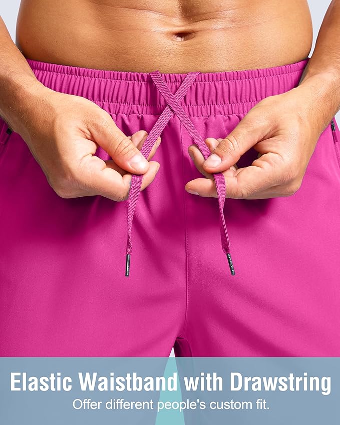 G Gradual Men's Athletic Running Shorts with Zipper Pockets Quick Dry 7"/ 5"/ 9" Workout Gym Shorts for Basketball Hiking