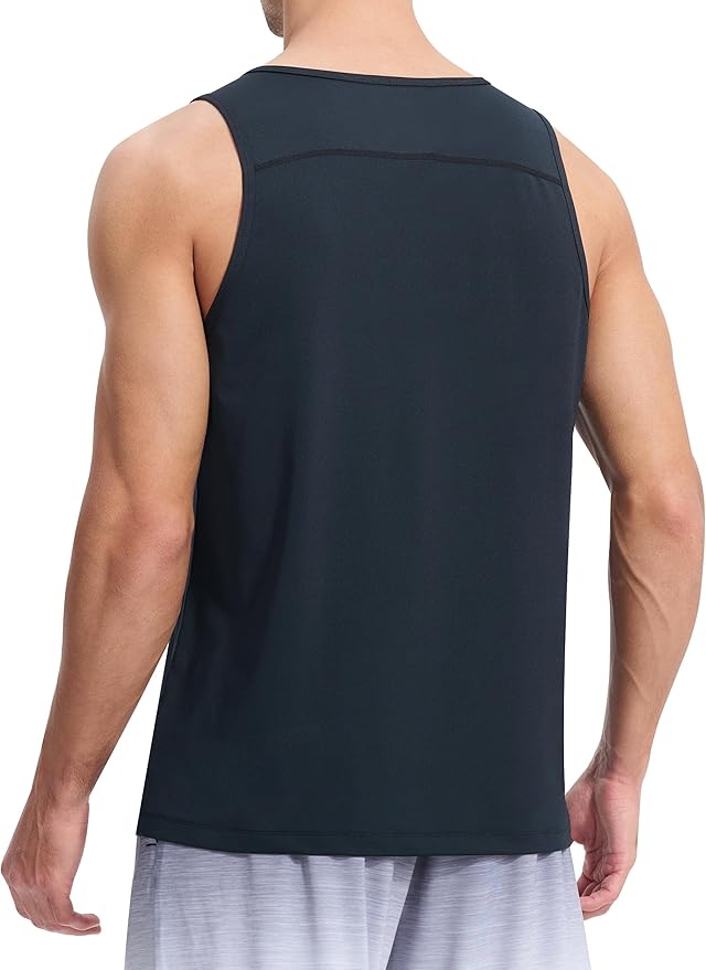 EZRUN Men's Quick Dry Sport Tank Top for Bodybuilding Gym Athletic Jogging Running,Fitness Training Workout Sleeveless Shirts