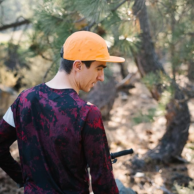 Tillak Wallowa Camp Hat, Lightweight Nylon 5 Panel Cap with Snap Closure