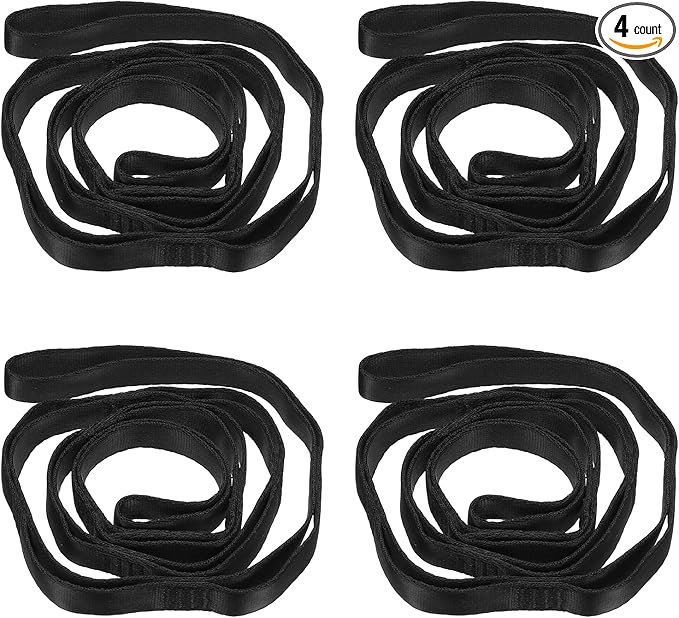 PATIKIL Daisy Chain Straps, Strong Climbing Strap Adjustable Nylon Chain Sling with Loops for Aerial Yoga Hammock Swing