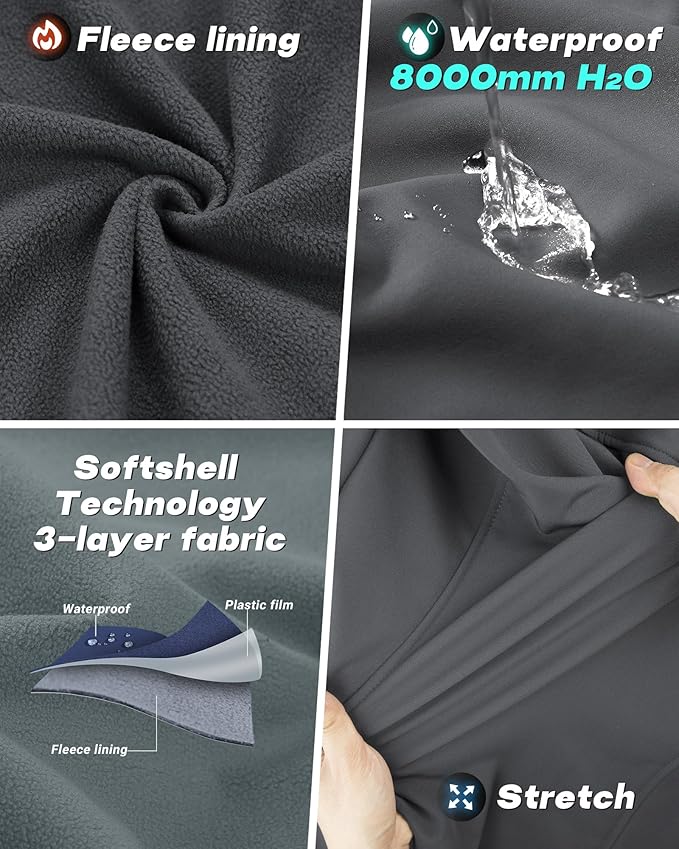 Outdoor Ventures Women's Hooded Lightweight Softshell Vest, Windproof Fleece Lined Sleeveless Jacket for Golf Running Travel