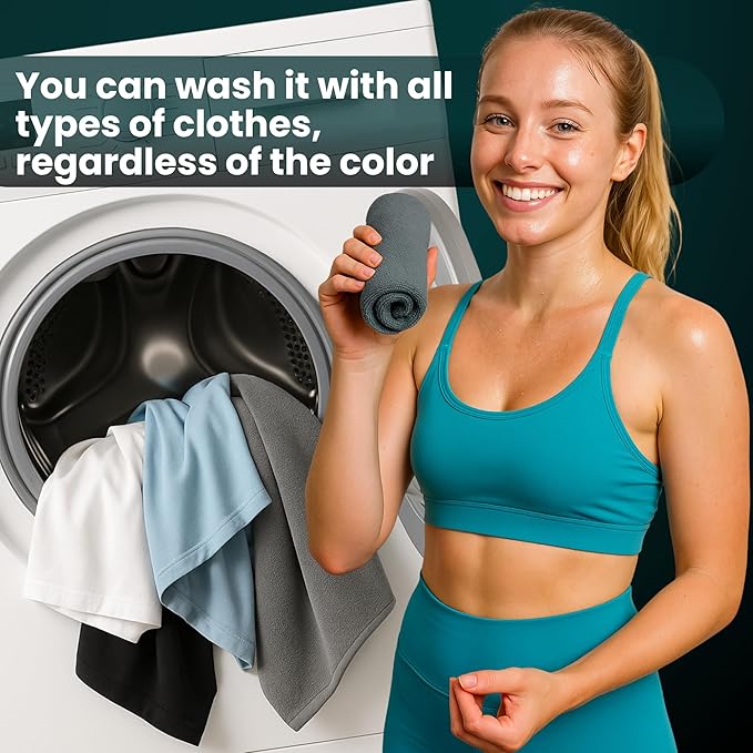 Sweat Towels Set 7 - Quick Dry Gym Towel Man and Woman Microfibre Towels for Gym Pack 7 - Exercise Towel Fast Dry - Odor-Free All Week